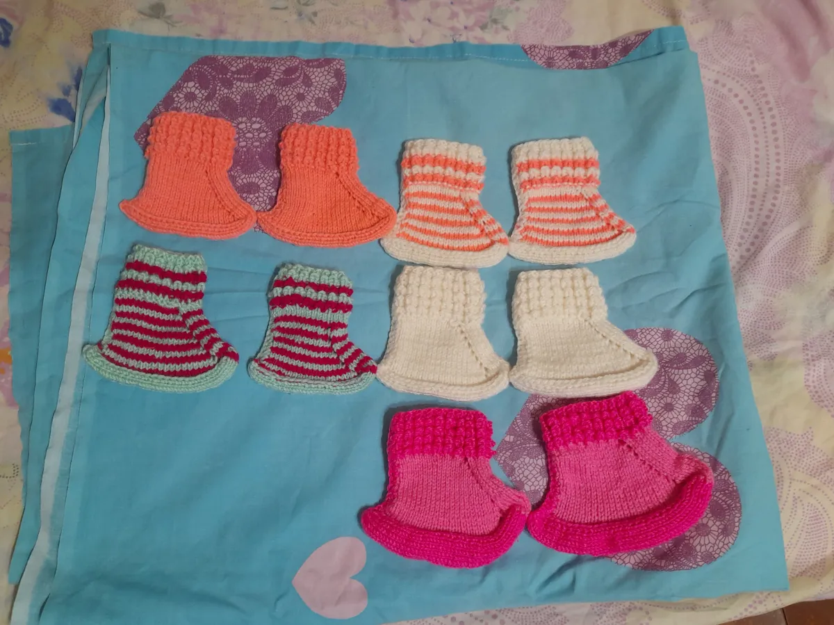 Шкарпетки дитячі для немовлят хендмейд 6 шт