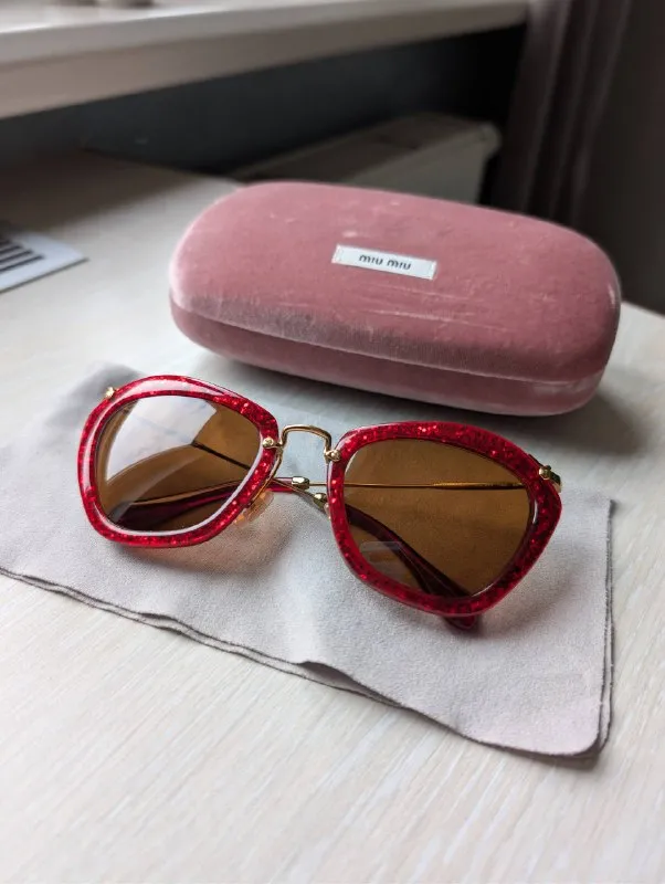 Окуляри Miu Miu SMU10N Glitter Red оригінал