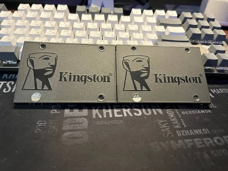 SSD Kingston A400 240GB, Crucial BX500 240GB, Goodram CX400 256GB/512GB