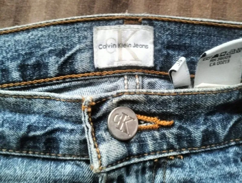 Широкі штани Calvin Klein розмір 34 сині — фото 3