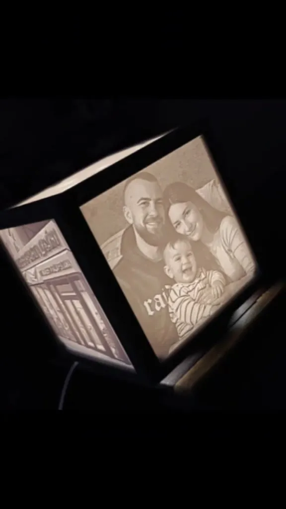 Нічник-куб з вашим фото Lithophane Custom 3D — фото 3