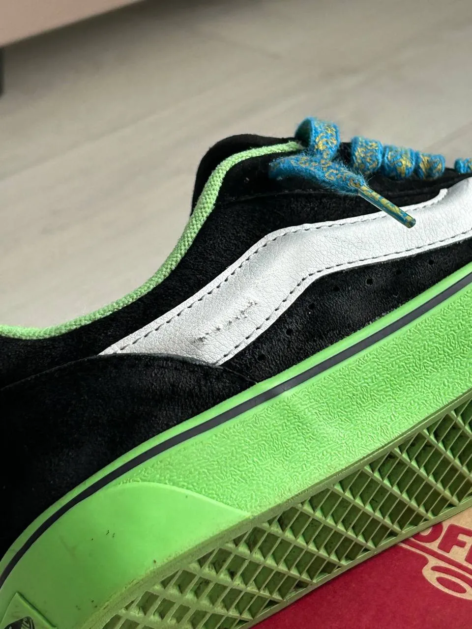 Кети Vans Knu-Skool Black Green чорні з зеленим — фото 4