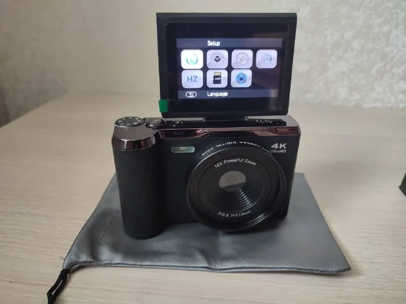 Цифровий фотоапарат Digital Camera 4K Ultra HD 16X Zoom Black + 32GB