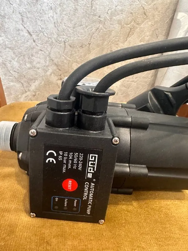 Реле тиску Güde 94174 10 bar IP65 із захистом від сухого ходу — фото 4