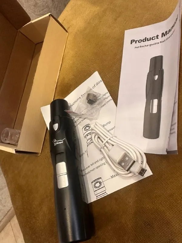 Електричний гріндер для кігтів Pecute Pet Nail Grinder USB — фото 2