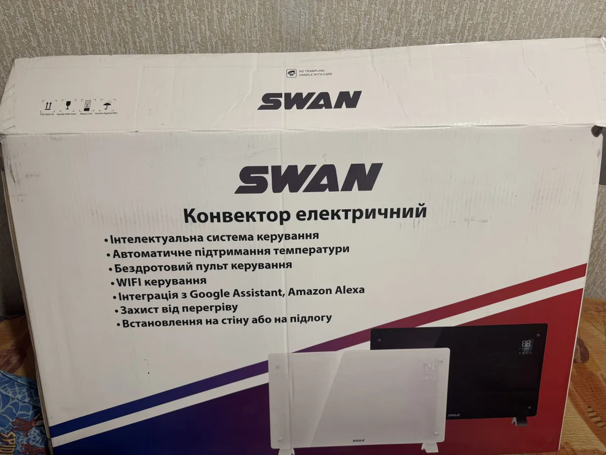 Конвектор електричний SWAN з WiFi керуванням