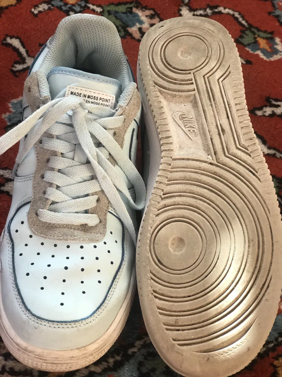 Кожаные кроссовки Nike оригинал размер 40 (25.5 см) бирюзовые