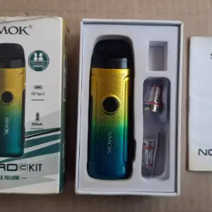 Smok Nord C Kit 1800mAh Green Yellow + 2 новых испарителя
