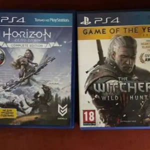 Sony PlayStation 4 Ігри: Horizon Zero Dawn Complete Edition та The Witcher 3 Wild Hunt GOTY