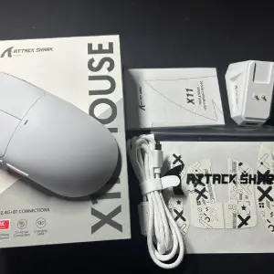 Ігрова мишка Attack Shark X11 White Wireless 22000 DPI