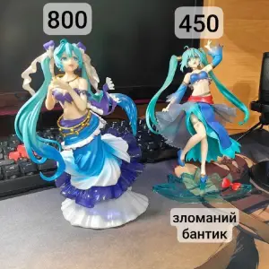 Аніме фігурки Hatsune Miku Taito AMP Mermaid, Rei Ayanami, Pochita Chainsaw Man