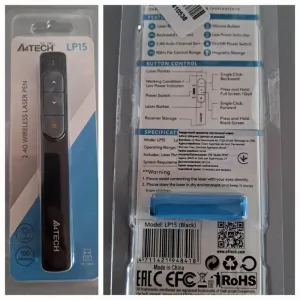 Презентер A4Tech LP15 Black 2.4GHz 100m