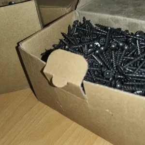 Саморізи по дереву та гіпсокартону Німеччина 3.5х25 мм та 3.5х35 мм фосфатовані чорні