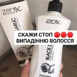 Шампунь Zenix проти випадіння волосся з екстрактом чорного часнику 400 мл