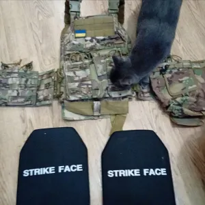 Бронежилет Strike Face з плитами 4+ класу та розвантаженням (плитоноска)
