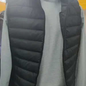 Чоловічі жилетки чорні з капюшоном XL-9XL