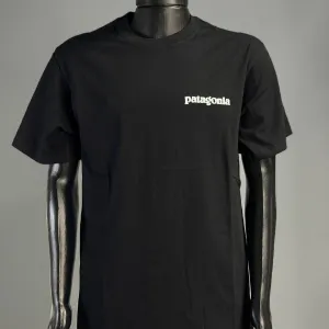 Футболка Patagonia базова модель Black / Off-white