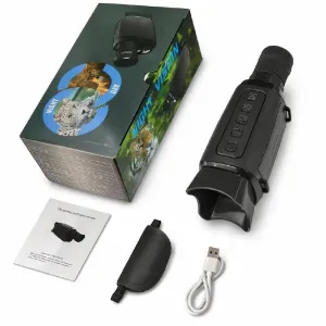 Цифровий монокуляр ПНВ Night Vision Monocular 200m Black