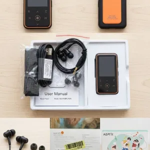 MP3-плеєр AGPTEK M2X/M2PL/M2N Hi-Fi Black/Orange
