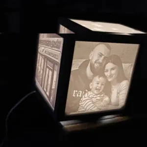 Нічник-куб з вашим фото Lithophane Custom 3D