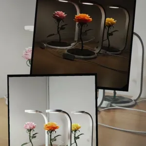 Настольная светодиодная LED лампа Роза декоративная