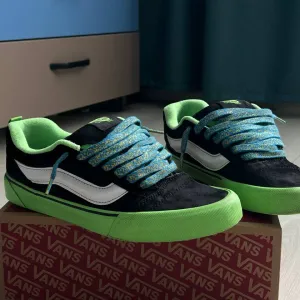 Кети Vans Knu-Skool Black Green чорні з зеленим