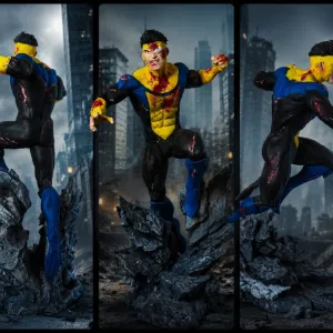 Колекційна статуетка Invincible Mark Grayson vs Conquest 32см Premium Resin